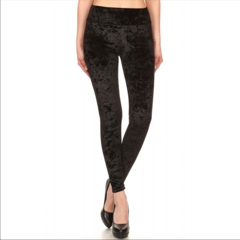 Velvet velours leggings.